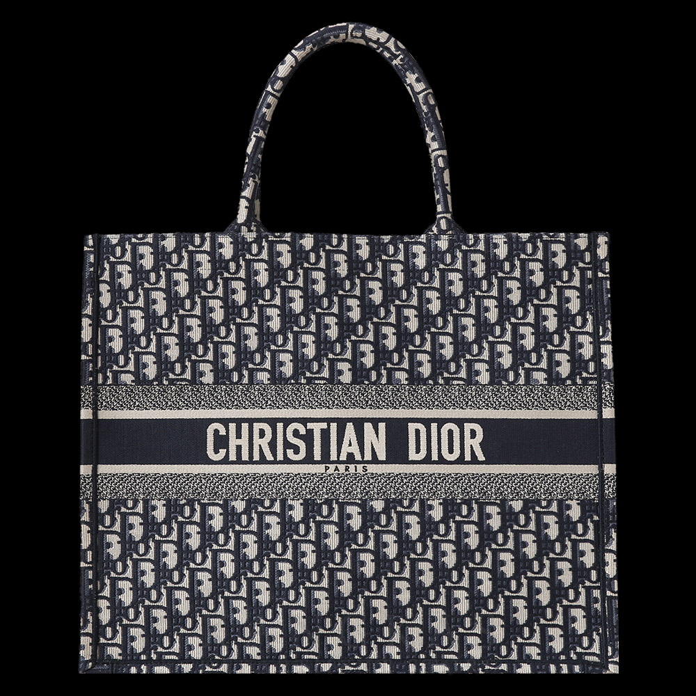 CHRISTIAN DIOR(USED)크리스찬디올 오블리크 북토트 라지 백